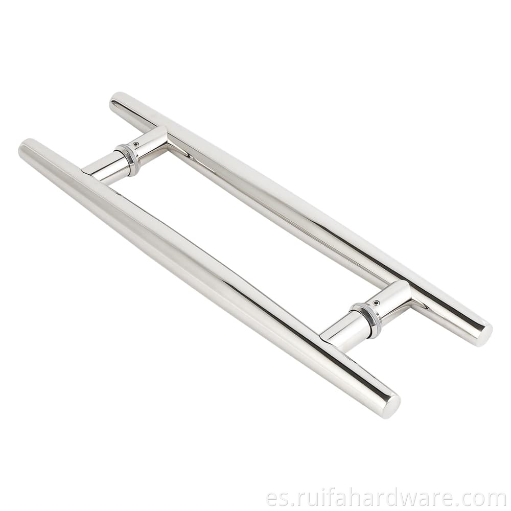 Round Tube Glass Door Handles (3)